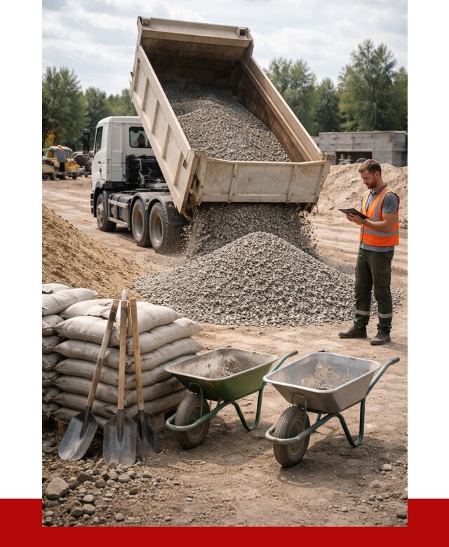 Доставка нерудных материалов в Новороссийске от 1225 руб. | ПРОНЕРУДНвр