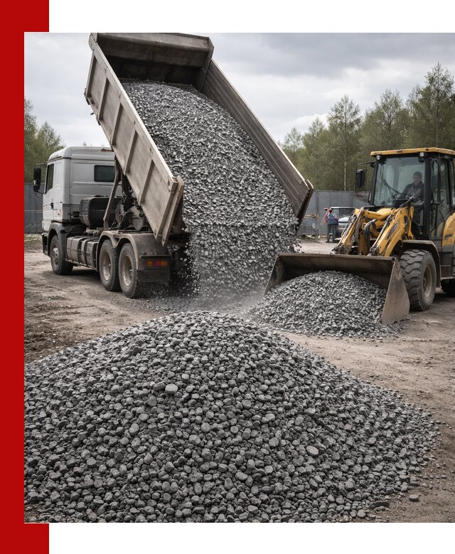 Доставка и продажа щебня гранитного в Новороссийске