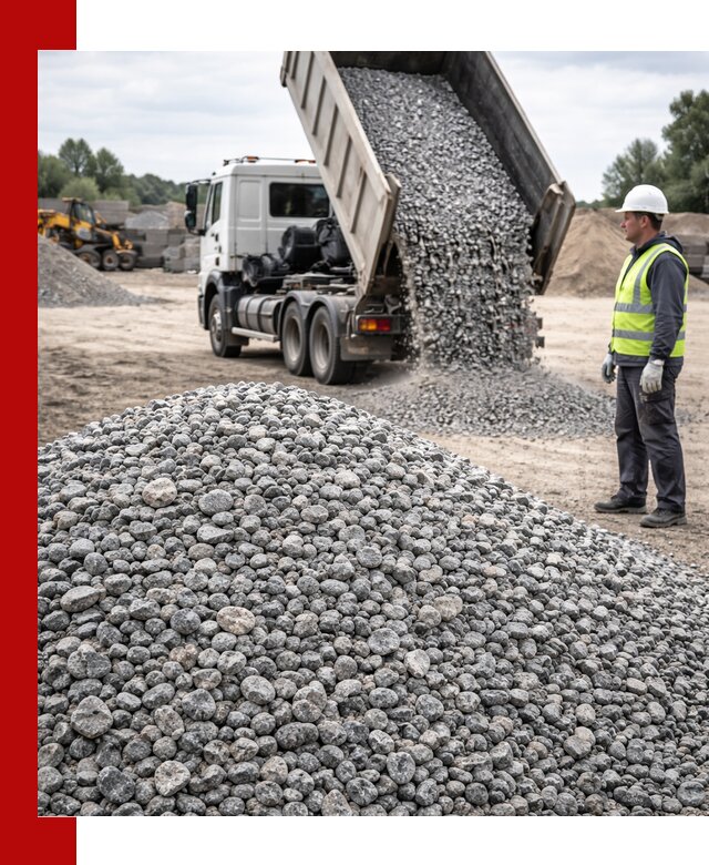 Доставка и продажа гранитного щебня фракции 5-20 в Новороссийске