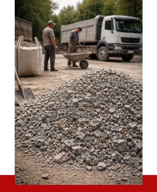 Гранитный щебень фракция 20-40 в Новороссийске от 3267 руб. ПРОНЕРУДНвр