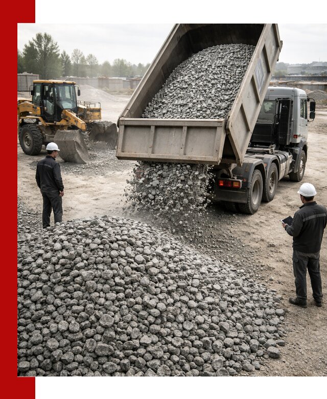 Доставка гранитного щебня фракции 20-40 в Новороссийске