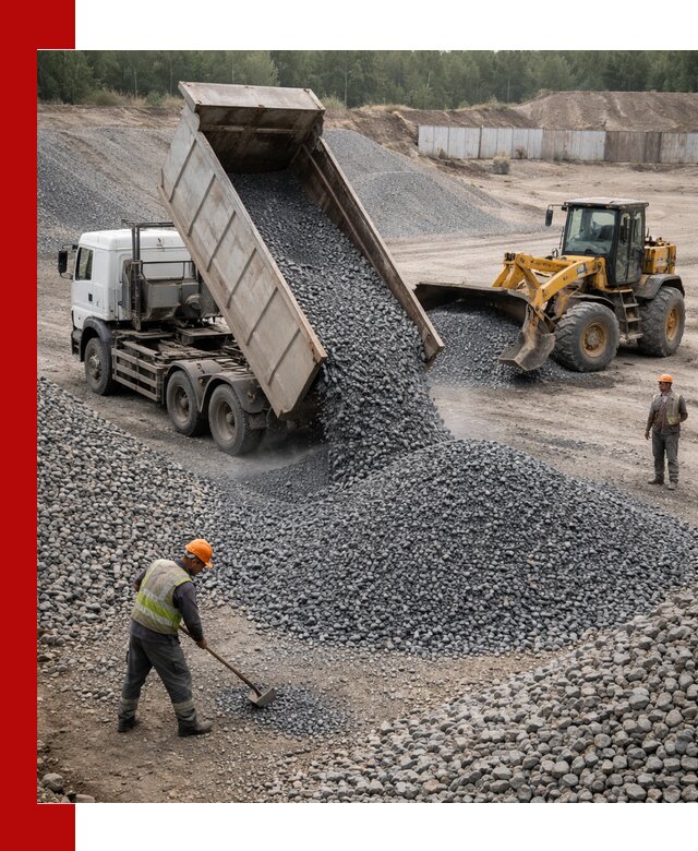 Щебень габбро-диабаз фр. 5-20 с доставкой в Новороссийске