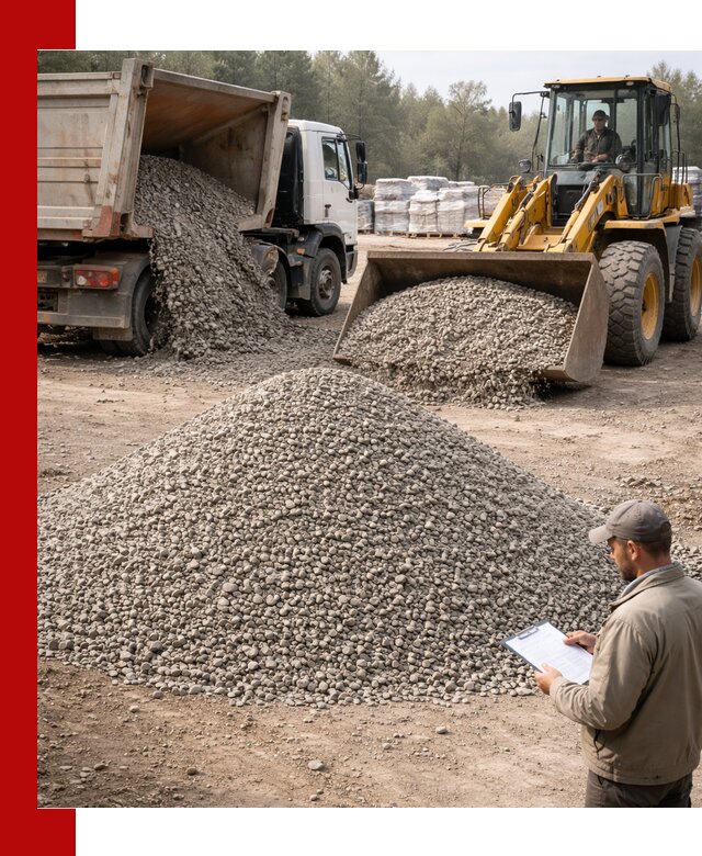 Гравийный щебень фракция 5–10 с доставкой в Новороссийске