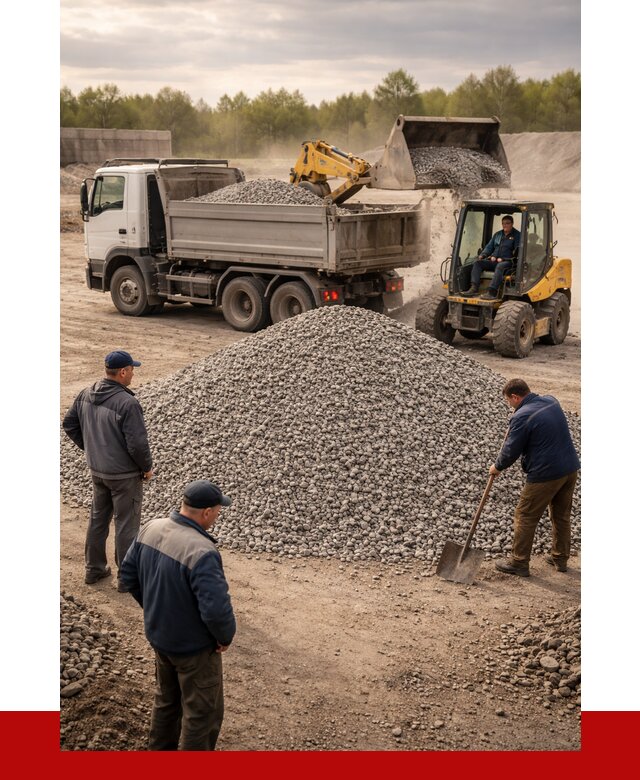Гравийный щебень фракция 5-20 в Новороссийске от 2450 р. ПРОНЕРУДНвр