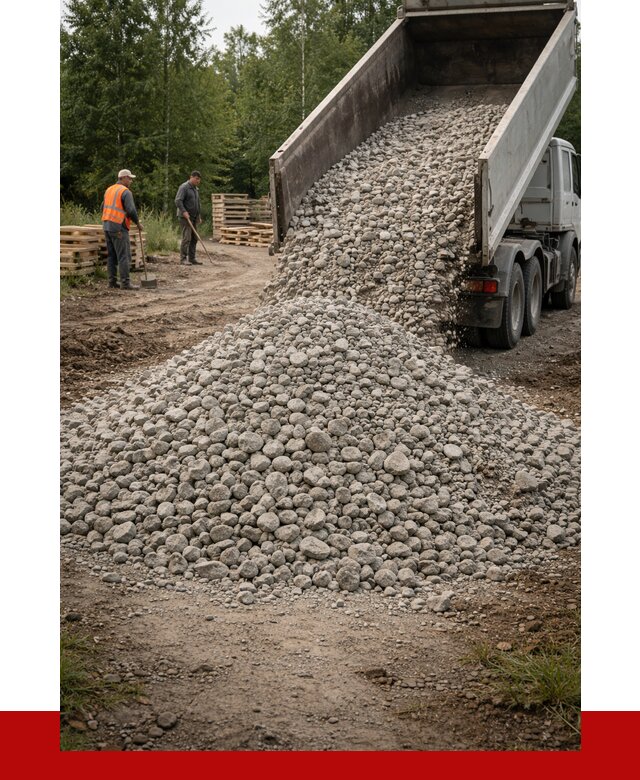 гравийный щебень фракция 70-120 в Новороссийске от 2501 р. ПРОНЕРУДНвр