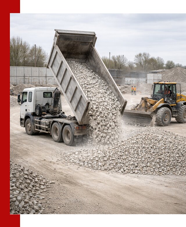 Доставка и продажа известнякового щебня в Новороссийске