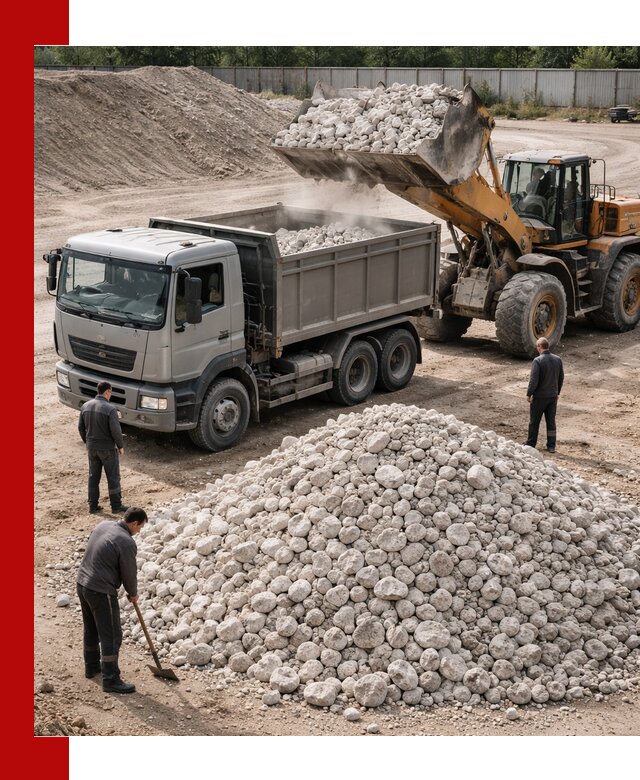 Известняковый щебень фракция 70–150 с доставкой в Новороссийске