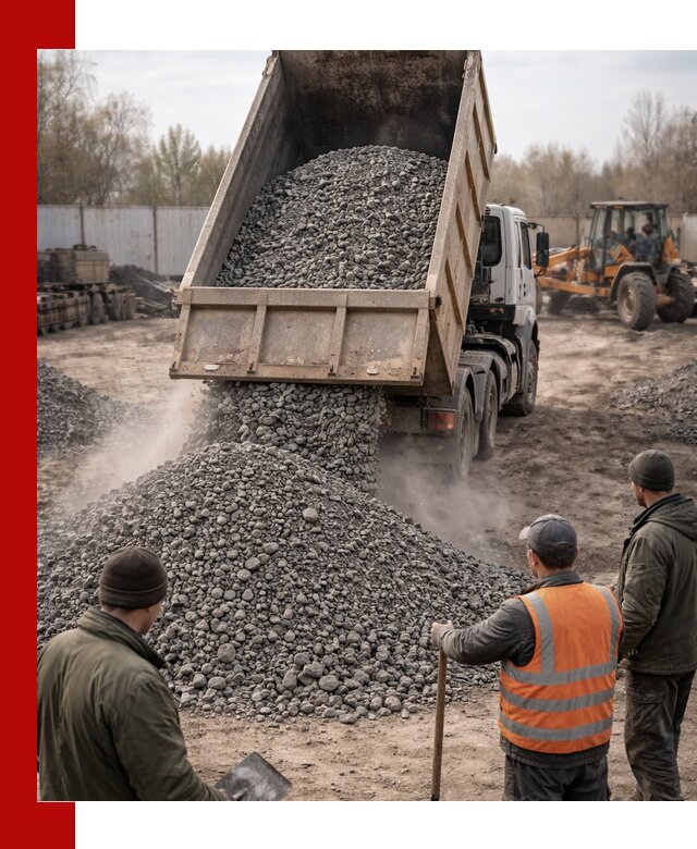 Доставка шлакового щебня в удобные сроки по выгодной цене в Новороссийске