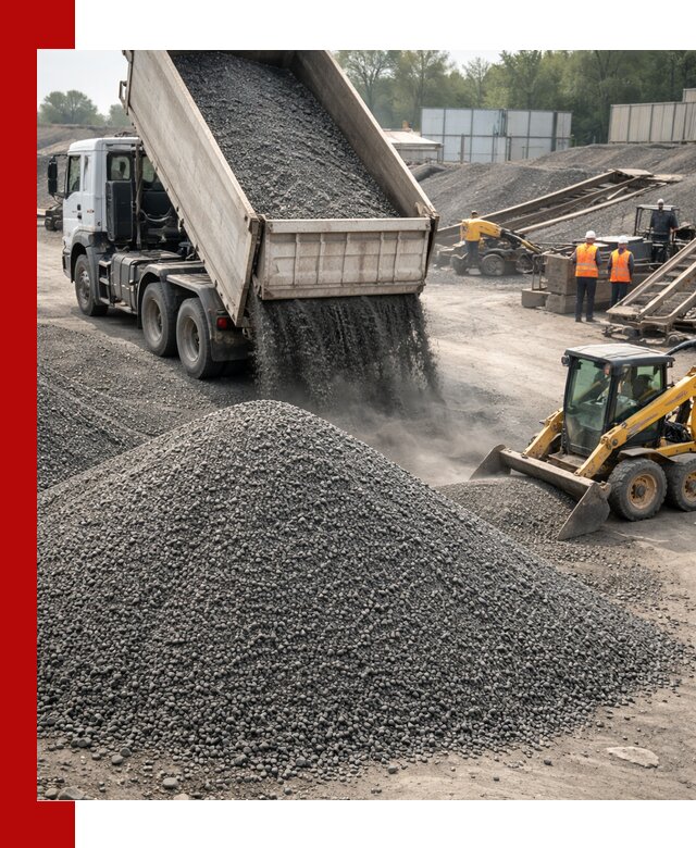 Вторичный щебень фракция 0–5 с доставкой в Новороссийске