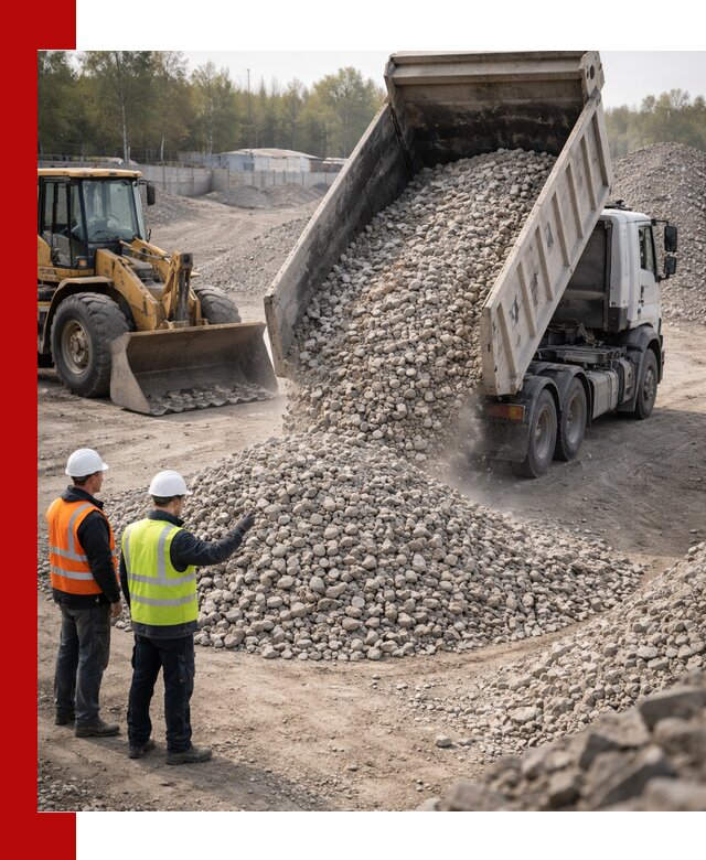 Вторичный щебень фракция 40–70 доставка в Новороссийске