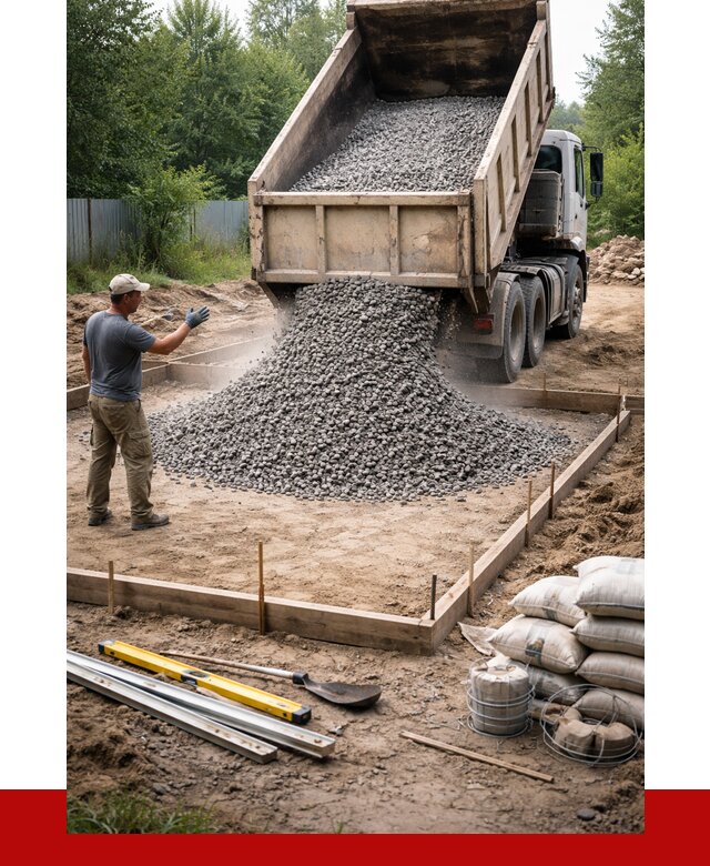 Купить щебень для фундамента в Новороссийске от 4594 р. | ПРОНЕРУДНвр