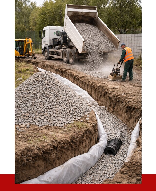 Щебень для дренажа в Новороссийске от 1888 р., ПРОНЕРУДНвр доставка
