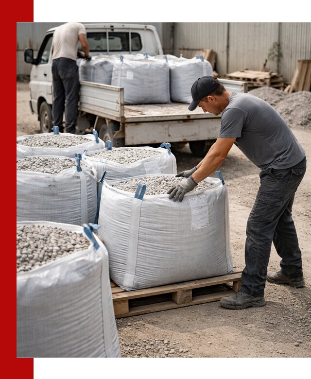 Доставка щебня в мешках по выгодным ценам в Новороссийске