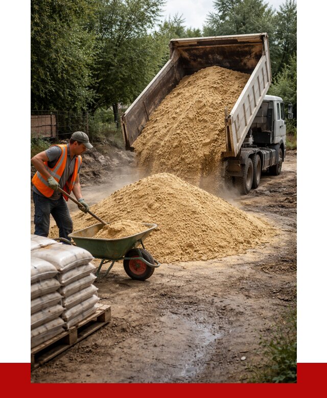 Купить песок с доставкой в Новороссийске от 1837 р. | ПРОНЕРУДНвр