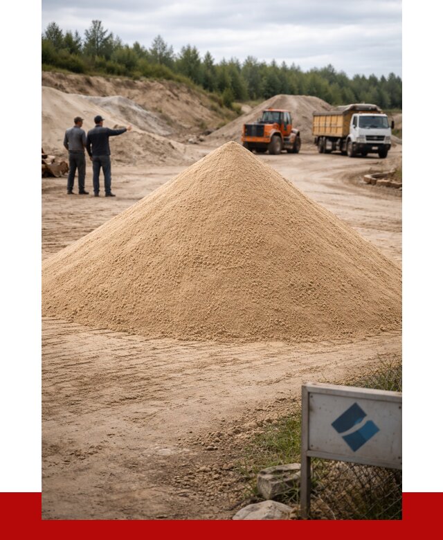 Карьерный песок навалом в Новороссийске от 1837 р. | ПРОНЕРУДНвр