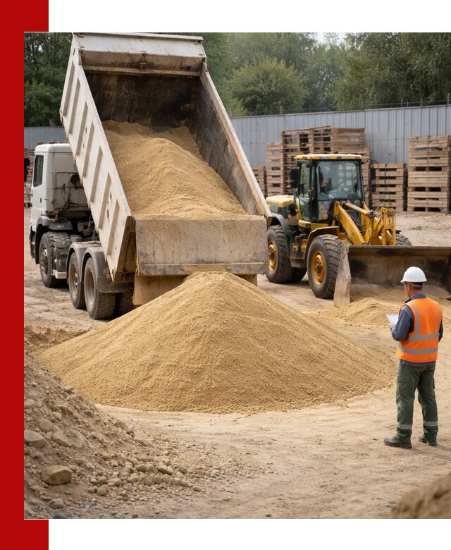 Доставка карьерного мелкозернистого песка в Новороссийске