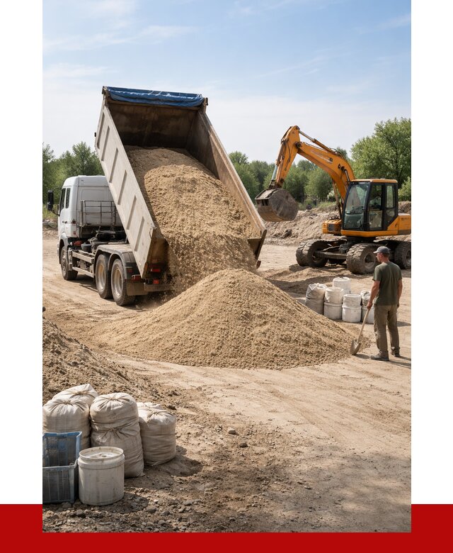 Купить речной песок в Новороссийске от 1225 р. за куб | ПРОНЕРУДНвр