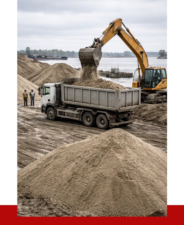 Купить речной песок навалом в Новороссийске от 1837 р., ПРОНЕРУДНвр