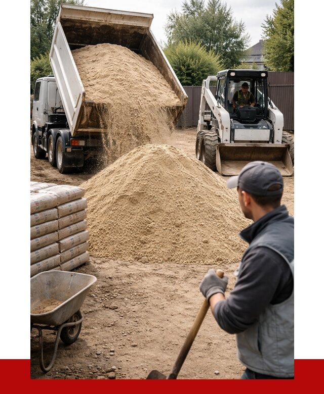 Мытый речной песок с доставкой в Новороссийске от 1480 р. | ПРОНЕРУДНвр