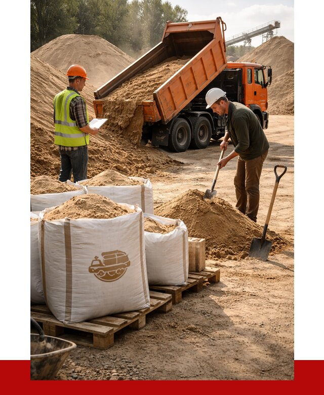 Строительный песок в Новороссийске от 2246 р. с доставкой, ПРОНЕРУДНвр