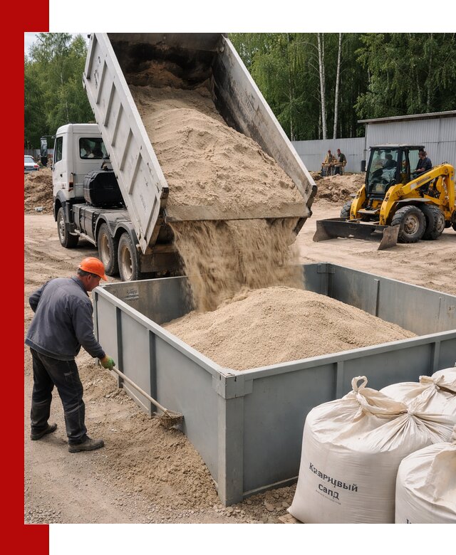 Кварцевый песок для фильтра в Новороссийске — доставка и качество