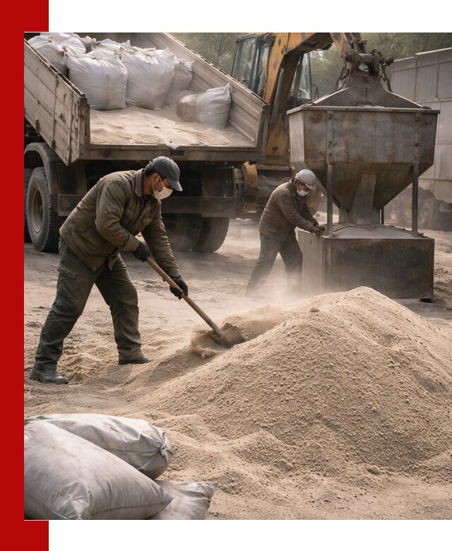 Кварцевый песок для пескоструя в Новороссийске — доставка и качество