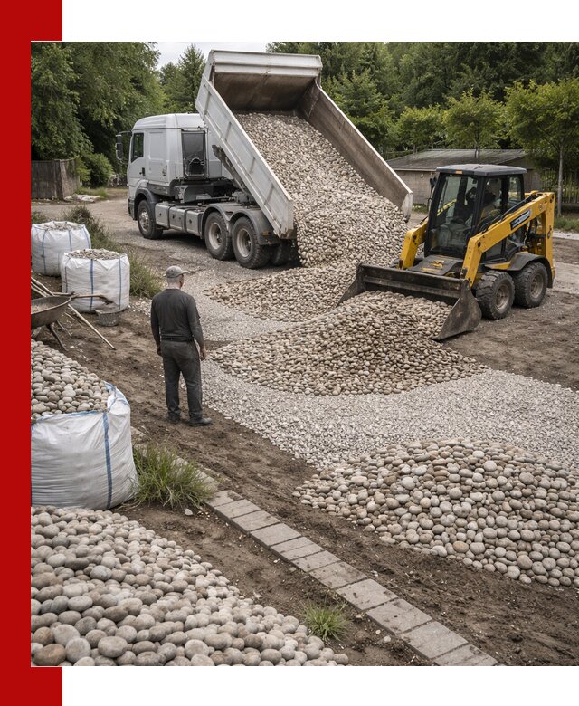 Доставка морской гальки оптом и в розницу в Новороссийске