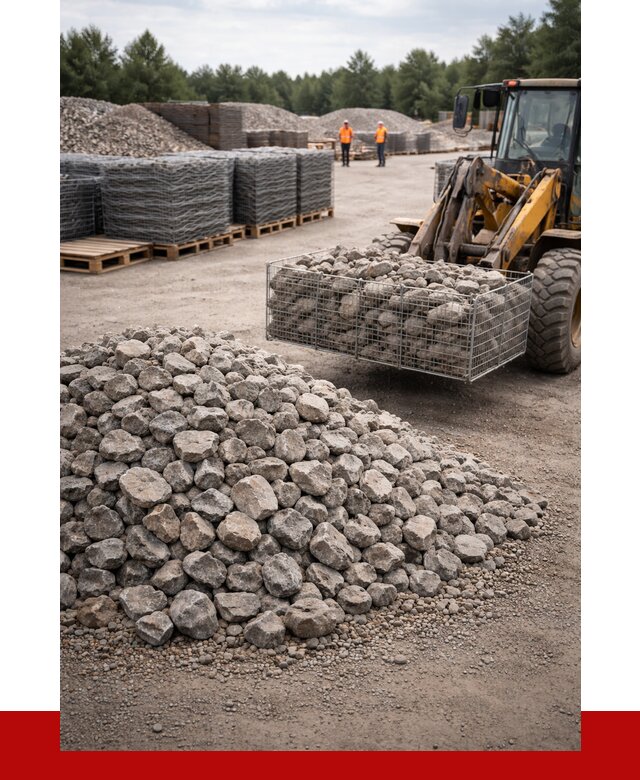 Камень для габионов фракция 70-150 в Новороссийске от 4287 р. | ПРОНЕРУДНвр