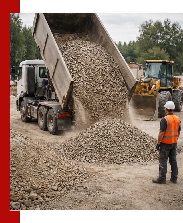 Доставка щпс в Новороссийске — щебеночно-песчаная смесь под заборы и дорожки