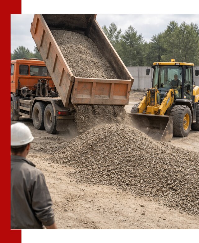 Доставка щпс С8 самосвалами в Новороссийске от производителя