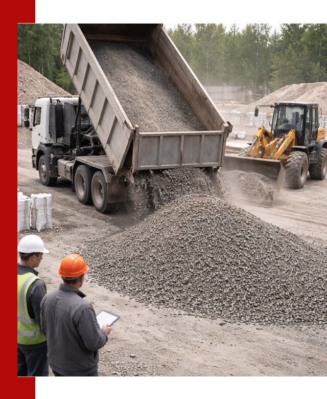 Доставка и продажа гранитного отсева 0-10 в Новороссийске