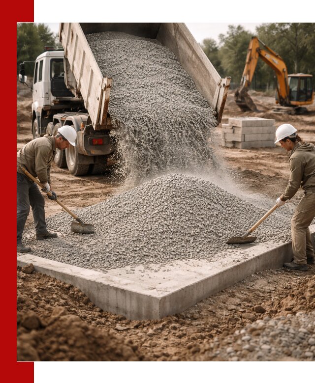 Доставка и продажа отсева для бетона в Новороссийске