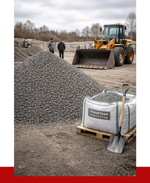 Купить гранитную крошку в Новороссийске от 4900 р. с доставкой | ПРОНЕРУДНвр