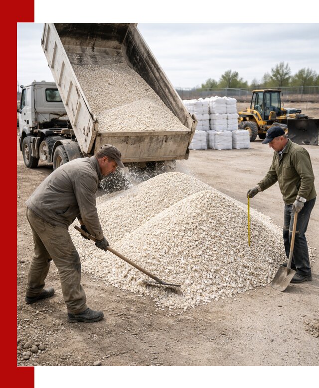Мраморная крошка с доставкой и разгрузкой в Новороссийске