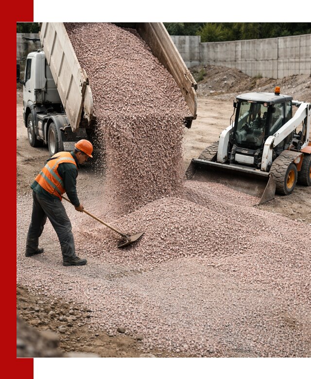 Крошка розовый гранит с доставкой в Новороссийске от производителя