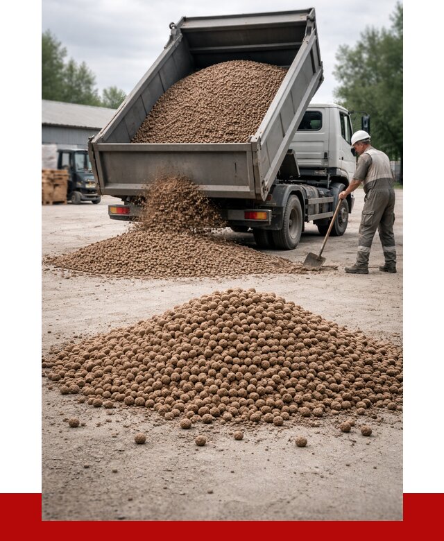Керамзит с доставкой в Новороссийске от 4287 р. за м3 | ПРОНЕРУДНвр