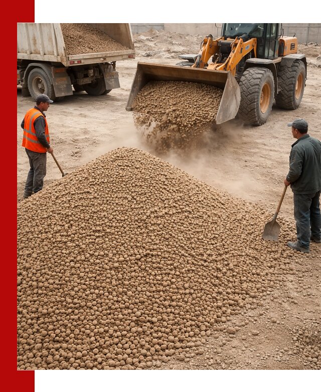 Керамзит фракция 10-20 с доставкой в Новороссийске