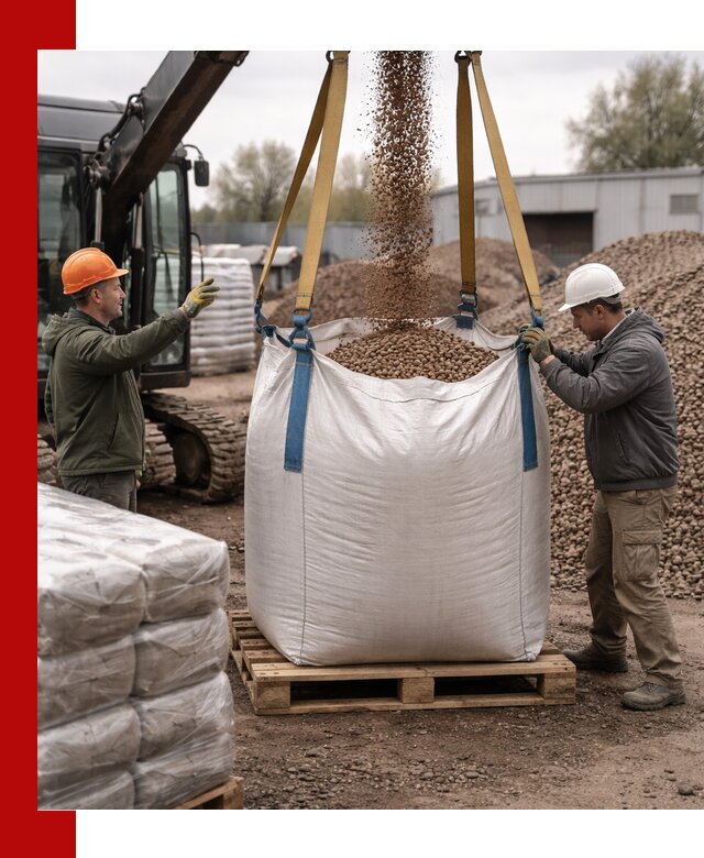 Керамзит в биг-бегах с доставкой в Новороссийске
