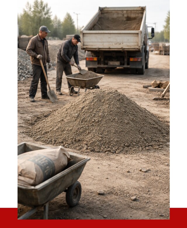 Цементно-песчаная смесь М150 в Новороссийске от 4798 р. | ПРОНЕРУДНвр