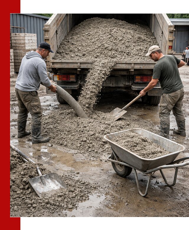 Цементно-песчаная смесь М150 доставка в Новороссийске