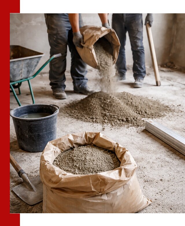 Доставка сухой смеси для стяжки в Новороссийске