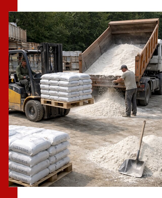 Доставка строительной извести оптом и в розницу в Новороссийске