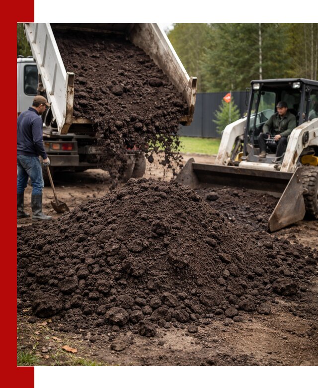 Плодородный грунт с доставкой в Новороссийске для садов и огородов