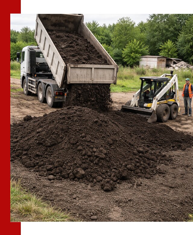 Поставка плодородной земли с доставкой самосвалом в Новороссийске