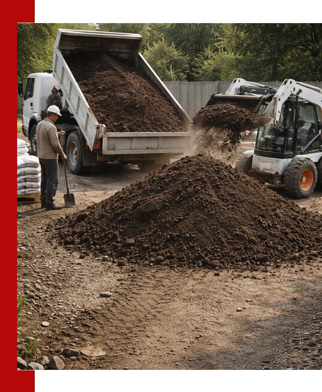 Доставка растительного грунта в Новороссийске от производителя оптом и в розницу