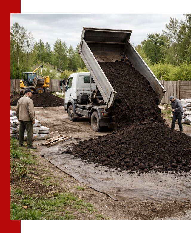 Доставка качественного почвогрунта в Новороссийске оптом и в розницу