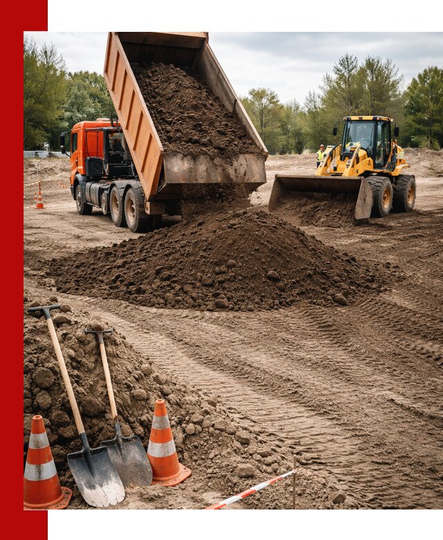 Поставка и доставка планировочного грунта в Новороссийске
