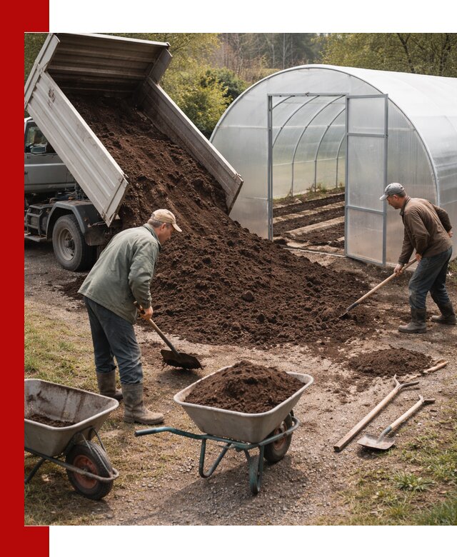 Грунт для теплицы с доставкой в Новороссийске — плодородный субстрат под растения