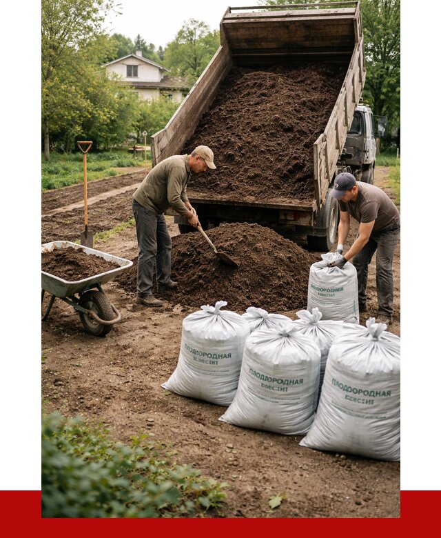 Плодородная смесь в Новороссийске от 4287 р./куб с доставкой | ПРОНЕРУДНвр