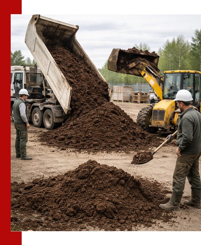 Доставка торфа оптом и в мешках в Новороссийске
